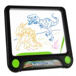Mágikus világító rajztábla, varázstábla dinoszaurusz sablonokkal és 4 db filctollal