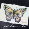 Kék pillangó - változó képeslap
