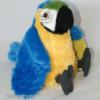 Plüss ara papagáj kék 20cm